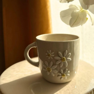 Kubek z uchem Flora