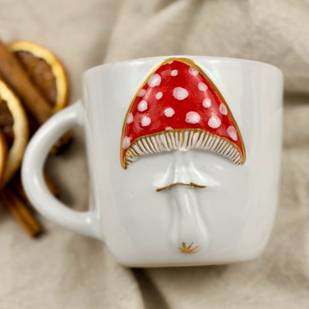 Kubek z uchem Muchomorek