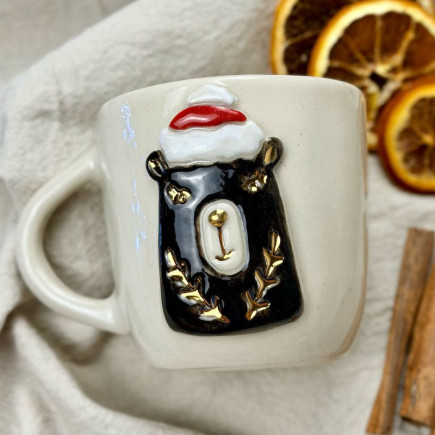 Kubek ceramiczny świąteczny Reniferek