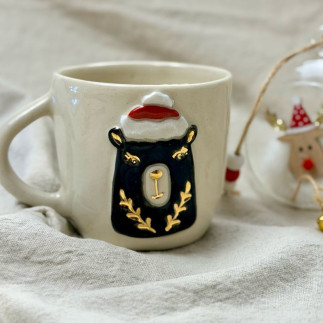 Kubek ceramiczny świąteczny Reniferek