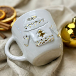 Kubek ceramiczny świąteczny Sweterek