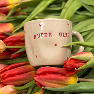 Kubek z napisem SUPER GIRL