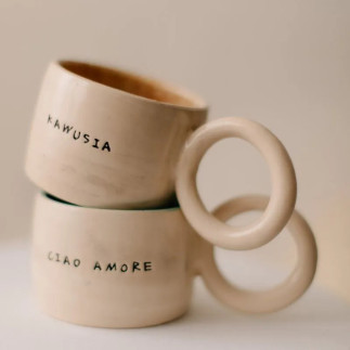 Kubek z napisem Kawusia