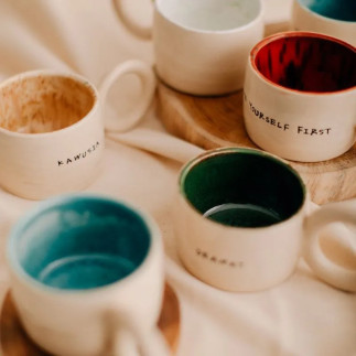 Kubek z napisem Dramat